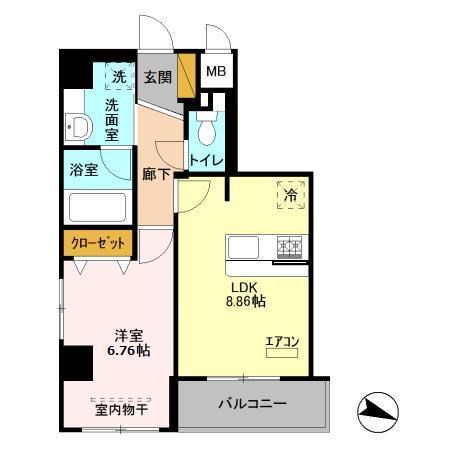 セレス稔台 501号室 間取り