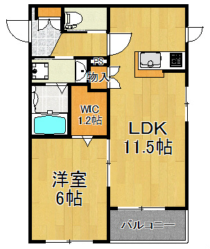 Maison de Boule 201号室 間取り