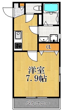 サンパティーク 101号室 間取り