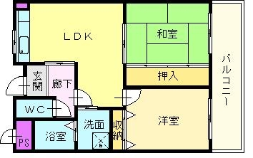 サンハイム中百舌鳥  間取り図