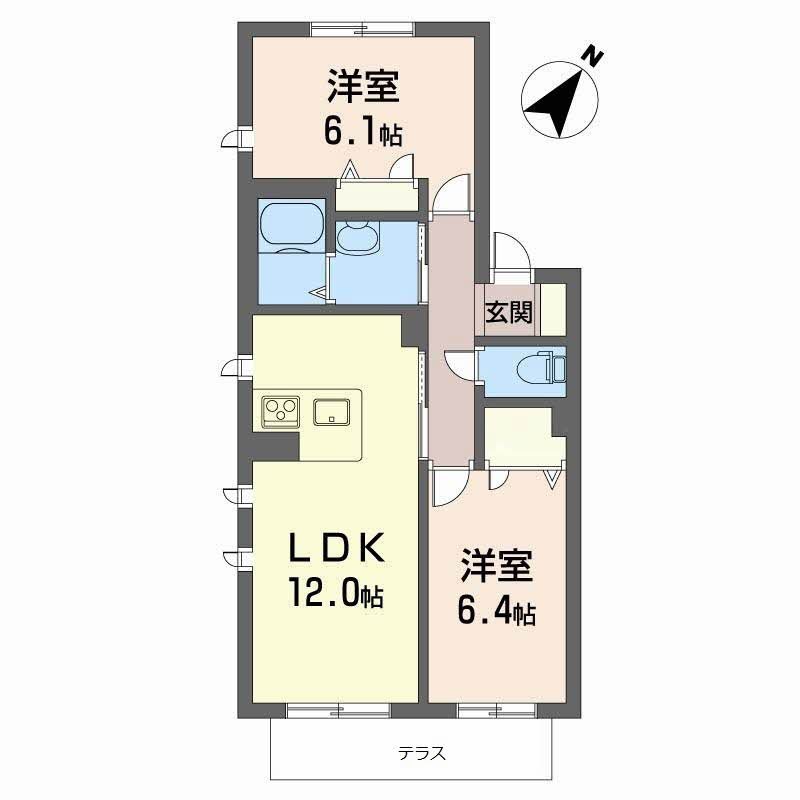 シャーメゾン泉陽　B棟 間取り