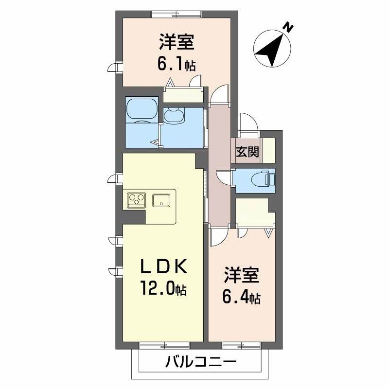 シャーメゾン泉陽　B棟 間取り