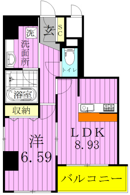 セレス稔台 間取り図