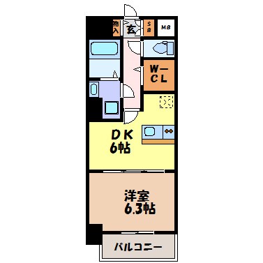 プレサンスジェネ鶴舞 間取り