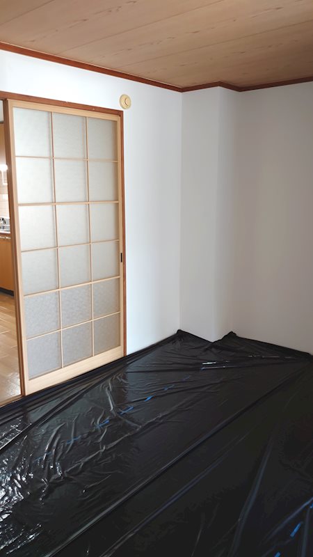木村コーポ　改装中 ベッドルーム