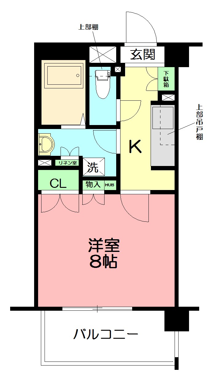 パノラマ南鴨宮 302号室 間取り