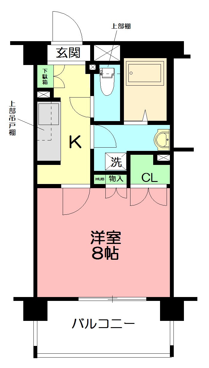 パノラマ南鴨宮 503号室 間取り