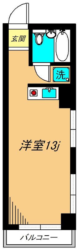 DENFLAT武蔵小山 303号室 間取り