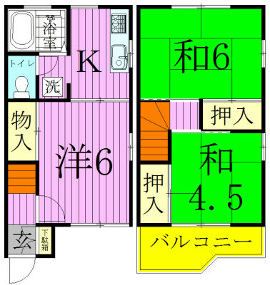 グリーンエステートホリ 106号室 間取り