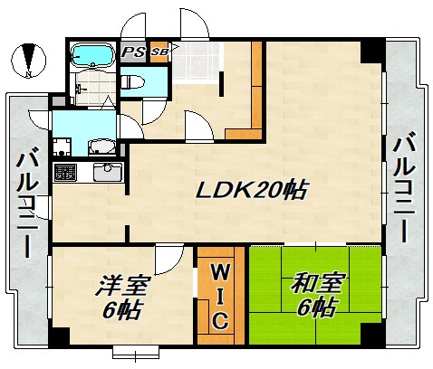 ベルトゥリー若草 間取り図