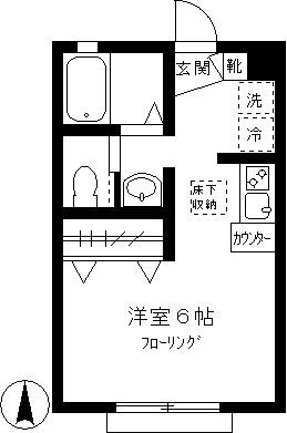 パールメゾン 102号室 間取り