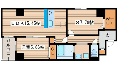 フェールヴィル阿波座 間取り