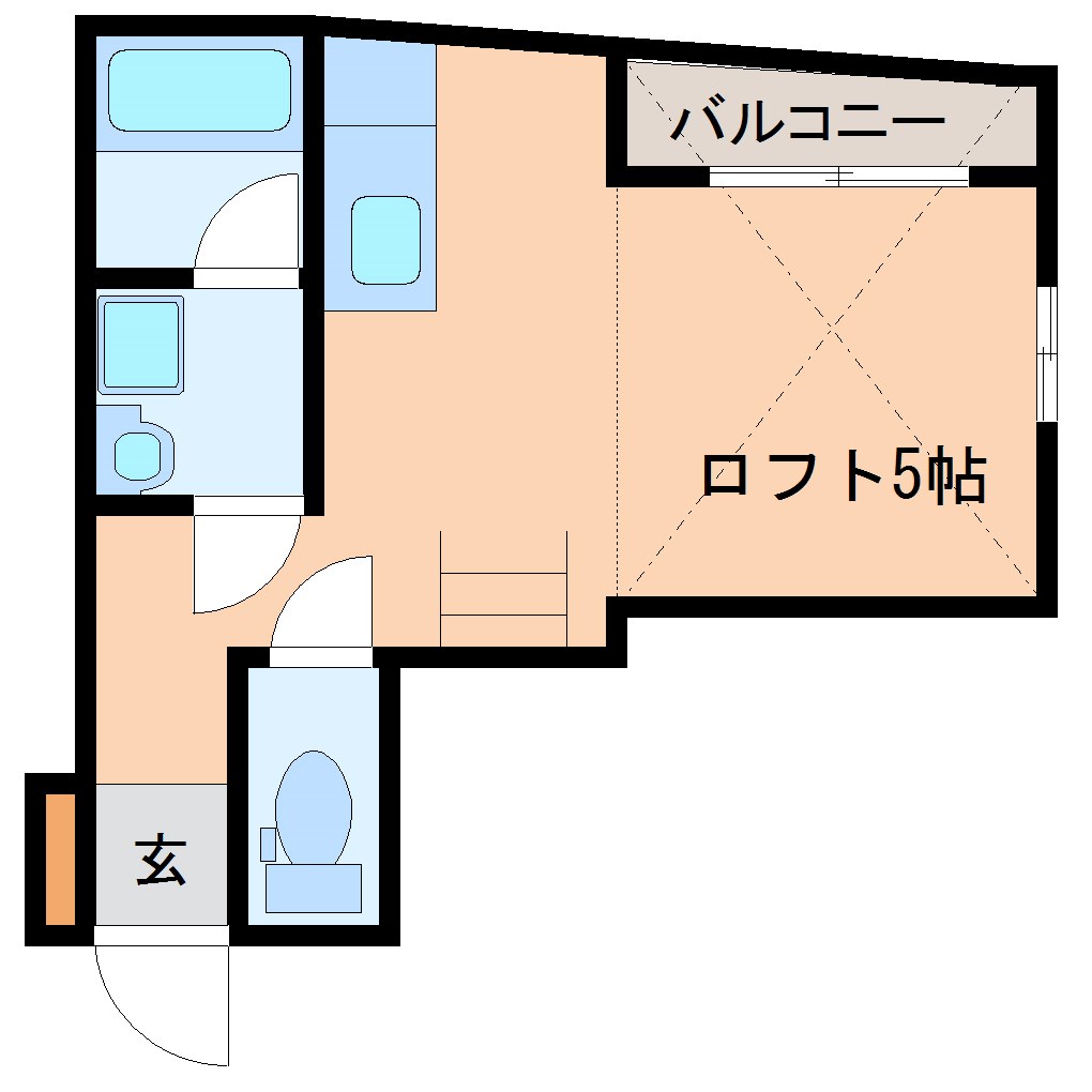 プラムハイツ 303号室 間取り