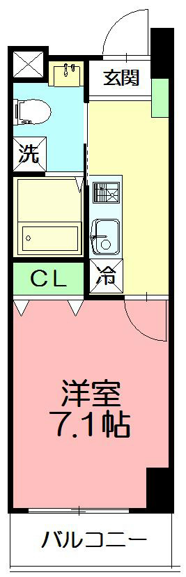 パサージャ  803号室 間取り