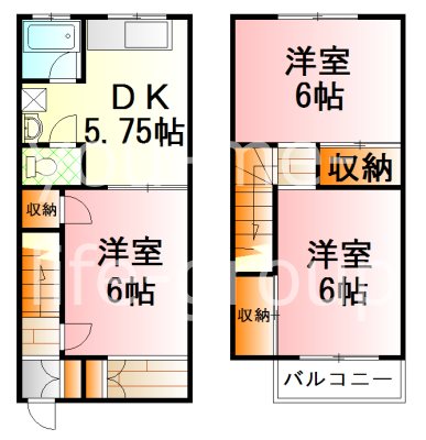 メゾンヴィルフェール 6号室 間取り