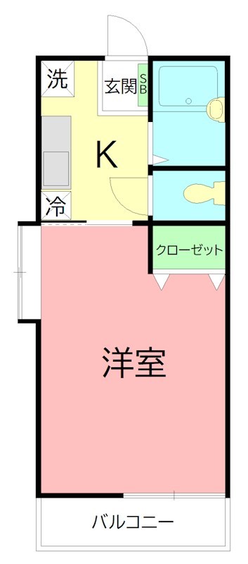 アンジェリカ 201号室 間取り