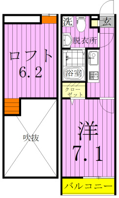 Pinofiore　Cielo 203号室 間取り