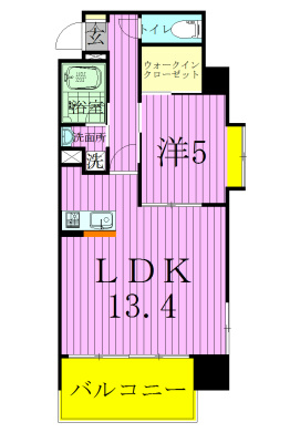 アーク松戸レジデンス 705号室 間取り