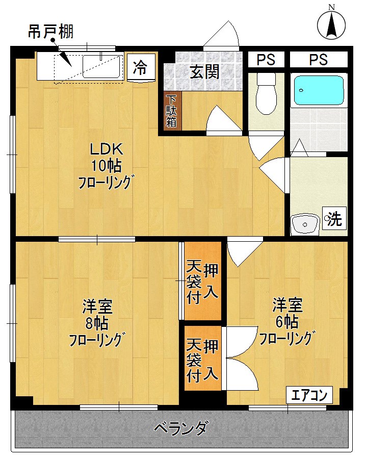 ココンドルフ 201号室 間取り