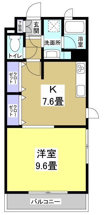 Villa Vista Aino 201号室 間取り