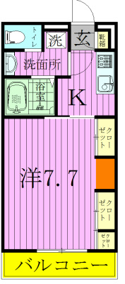 リブリ・ルーエ 102号室 間取り
