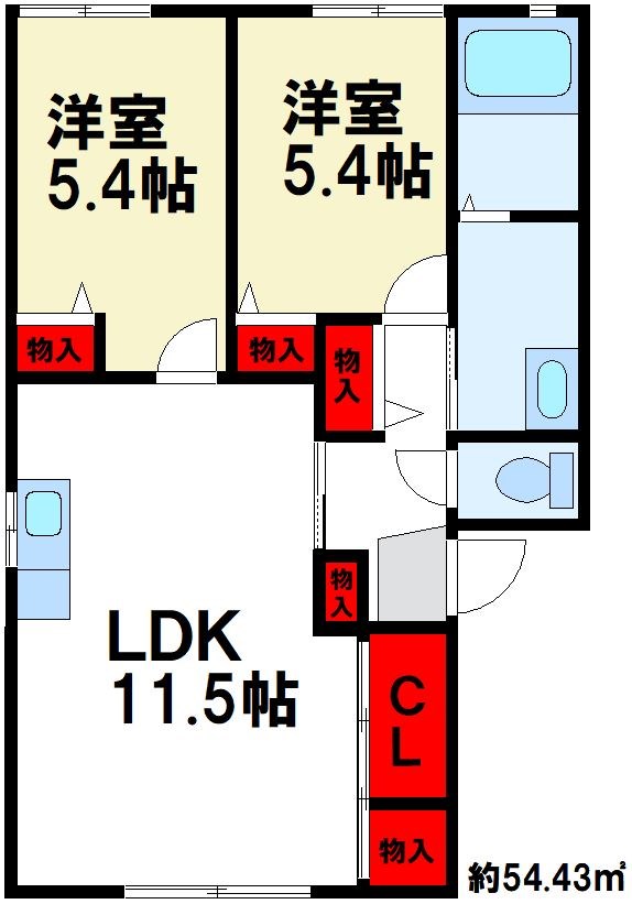 フレグランスコガ 間取り図