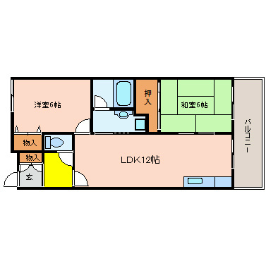 久宝寺西田マンション 間取り