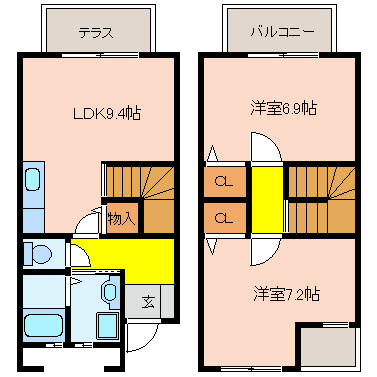 エスポアールナカタニ 間取り