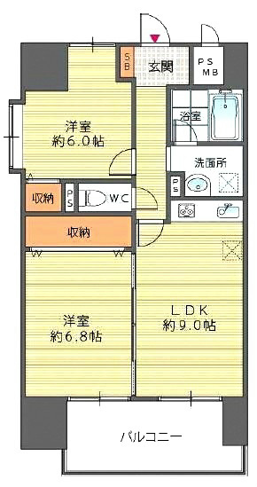 ラ・フォーレ久宝園 間取り