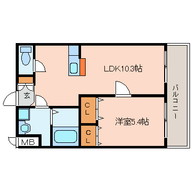 リバーサイド金岡六番館 間取り