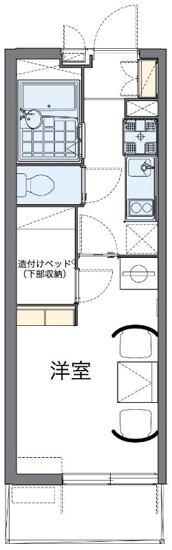 レオパレス太子堂 間取り