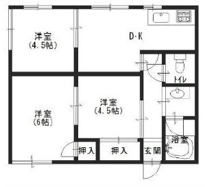 畑間ハイツ 間取り