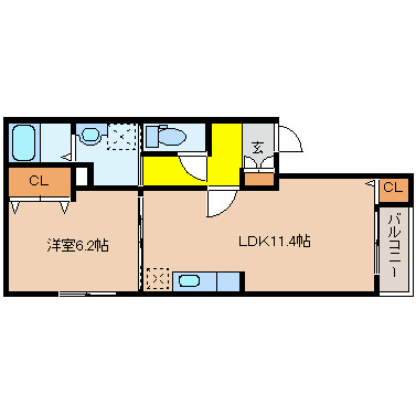 プランドール高安 間取り