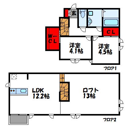 CB福津南ラボヌール 間取り