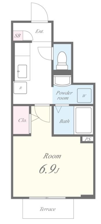 メモアール 103号室 間取り