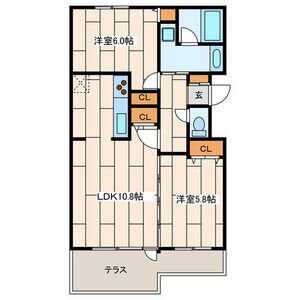 MODERNO 105号室 間取り