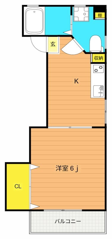 加納コーポ 間取り図