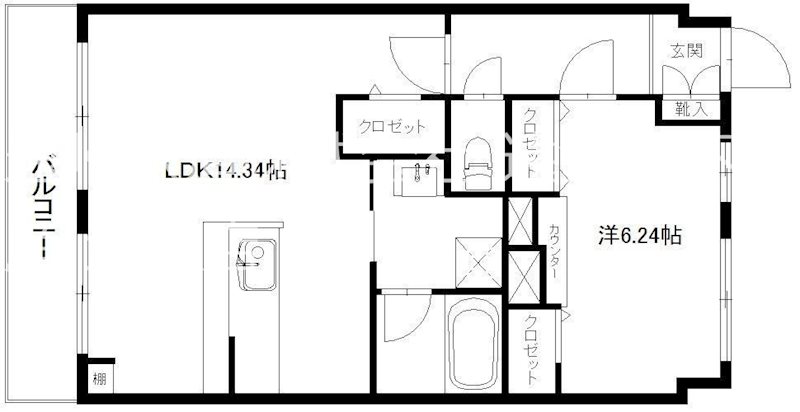 新大邦ビル 205号室 間取り