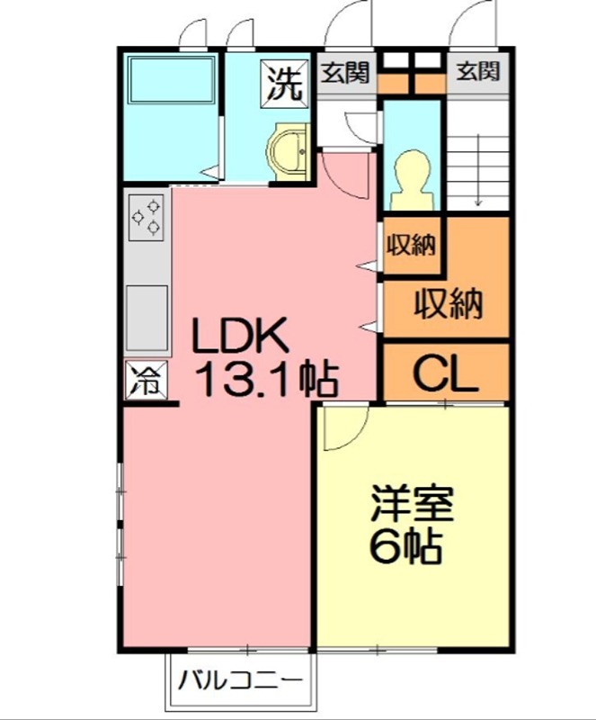 サウスコーストⅡ 101号室 間取り
