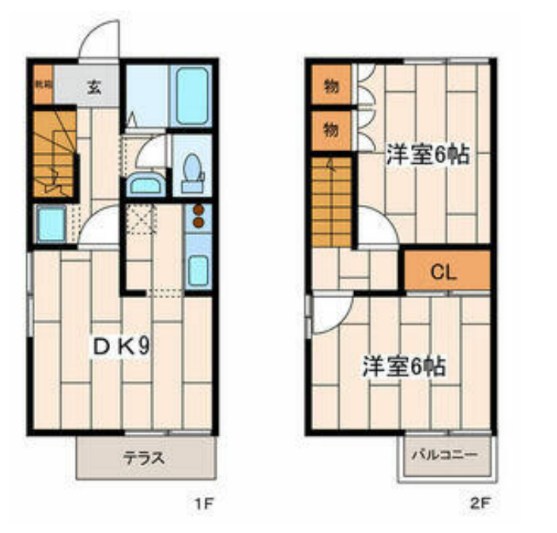 フジビューヒルズ 1103号室 間取り