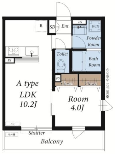 リブリ・南湖 305号室 間取り