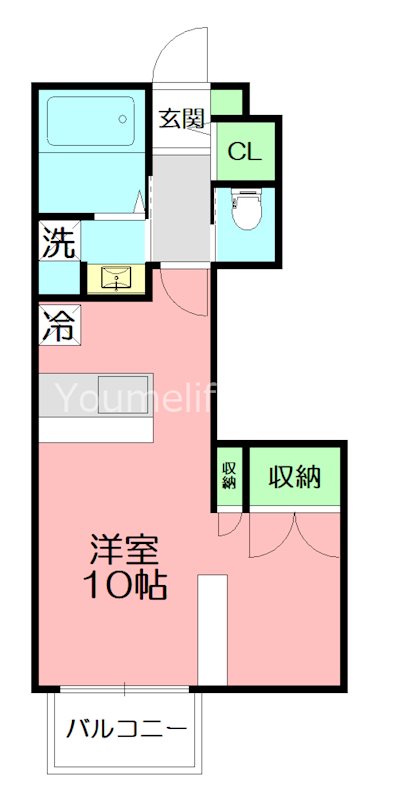 ALLURE腰越 203号室 間取り