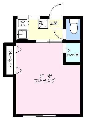 若菜ビル  302号室 間取り