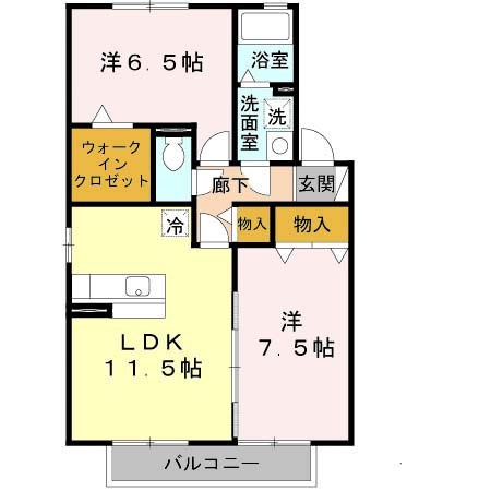 Ｒａｄｉｘ　Ｔａｕｃｈｉ　Ⅱ 207号室 間取り