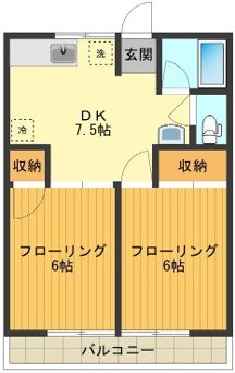 コーポ青葉 間取り図