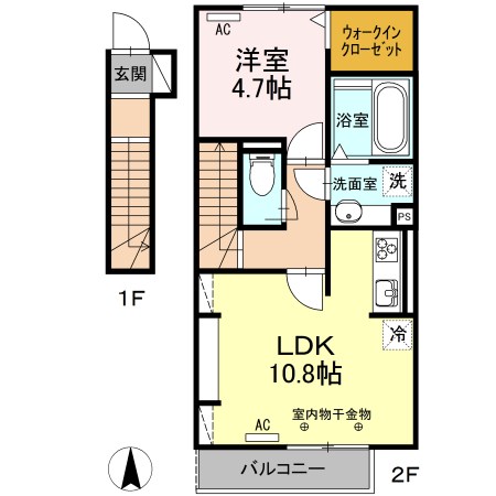 Comfortia AKURO 間取り図