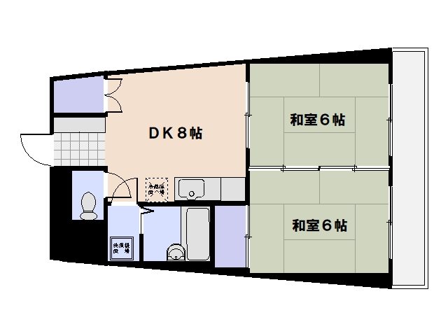 トラスト&beta;（ベータ） 303号室 間取り