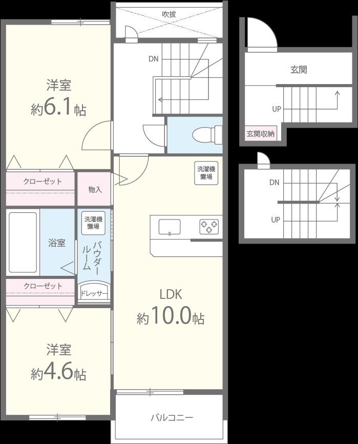 Benesta久留米 (ベネスタクルメ) 間取り図