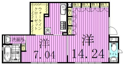 ブンズ　ブレーン １Ｆ号室 間取り