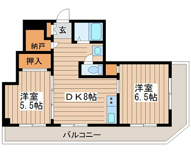 大阪府大阪市西区北堀江２丁目 間取り